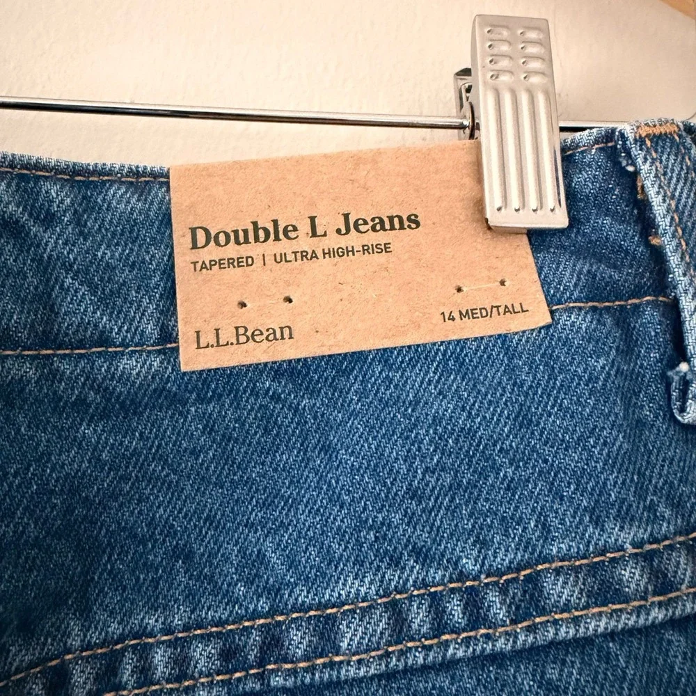 LLBean Original Fit Relaxed Jeans MT‎ 14 Flannel Lined